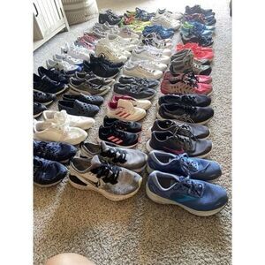 Wholesale Lot 12 Sneakers Nike Adidas Vans Asics Puma Cleats Kids Adults shoes